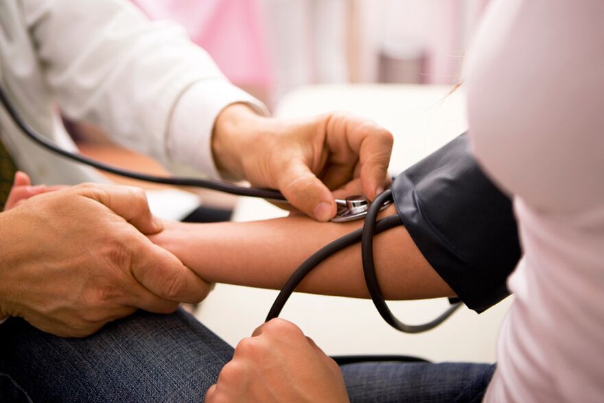 Messung des Drucks für Bluthochdruck